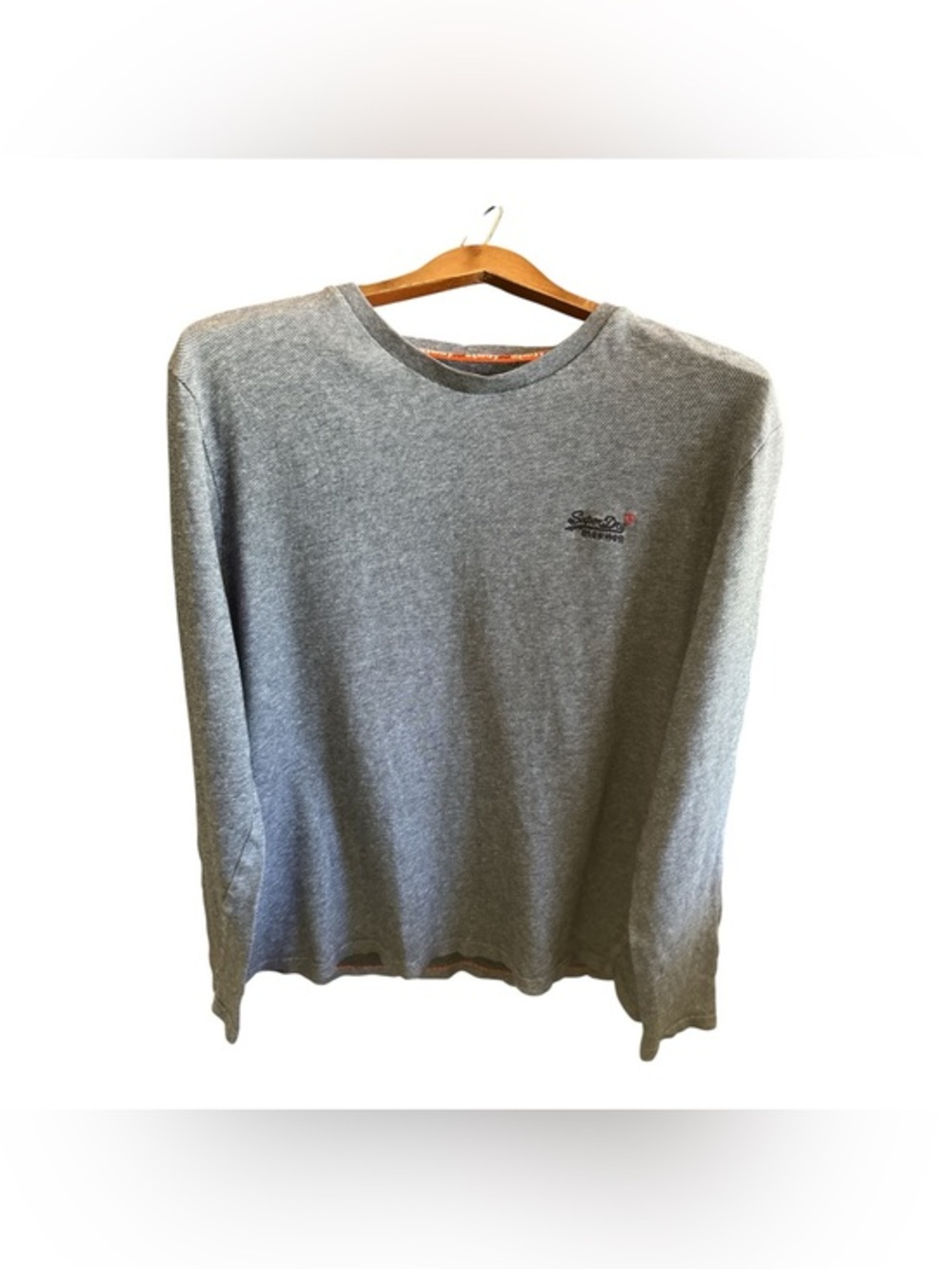 Superdry Crewneck Long Sleeve Tee Mens Size XL Casual Winter T-Shirt Mens-wear